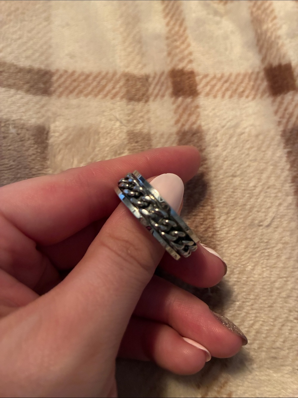 Sterling Silver Braided Band Ring - Silver